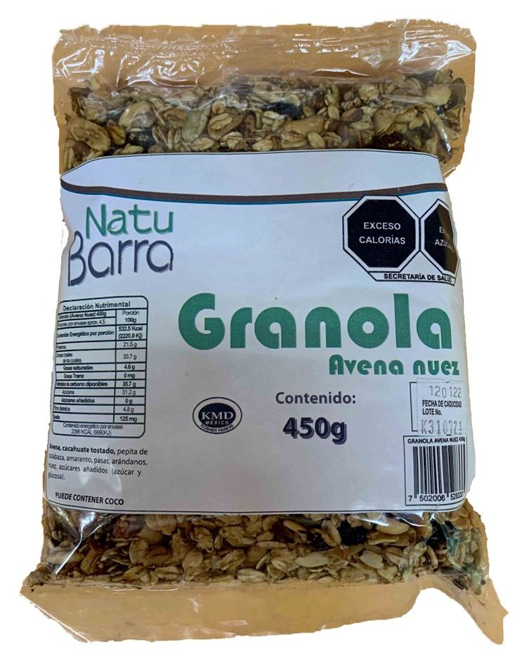 Granola Avena Nuez 450gr.